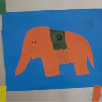 «Коврик со слоником», Круглов Артём, 5 лет,