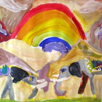 «Встреча», Бондарева Маша, 6 лет,