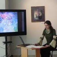 Художественная программа «Творчество художников-космистов». Ведущая – Т.Г.Марченко, культуролог, г.Дубна