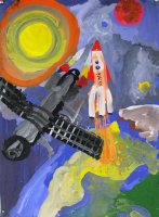 «Старт ракеты «Восток», Титков Даниил, 10 лет,