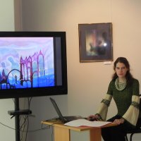 Художественная программа «Творчество художников-космистов». Ведущая – Т.Г.Марченко, культуролог, г.Дубна