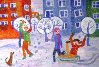 «Зимние забавы», Давыдова Эля, 10 лет,