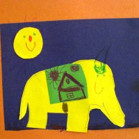 «Коврик со слоником», Двинянинова Полина, 5 лет,