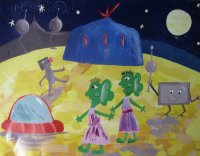 «Космическая дружба», Гришина Алина, 10 лет,
